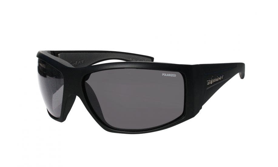 Bomber Eyewear Ahi Bomb Matte Black sunglasses (quarter view)