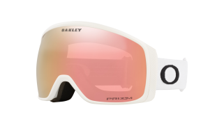Oakley Flight Tracker M Snow Goggle Matte White with prizm rose gold iridium lenses