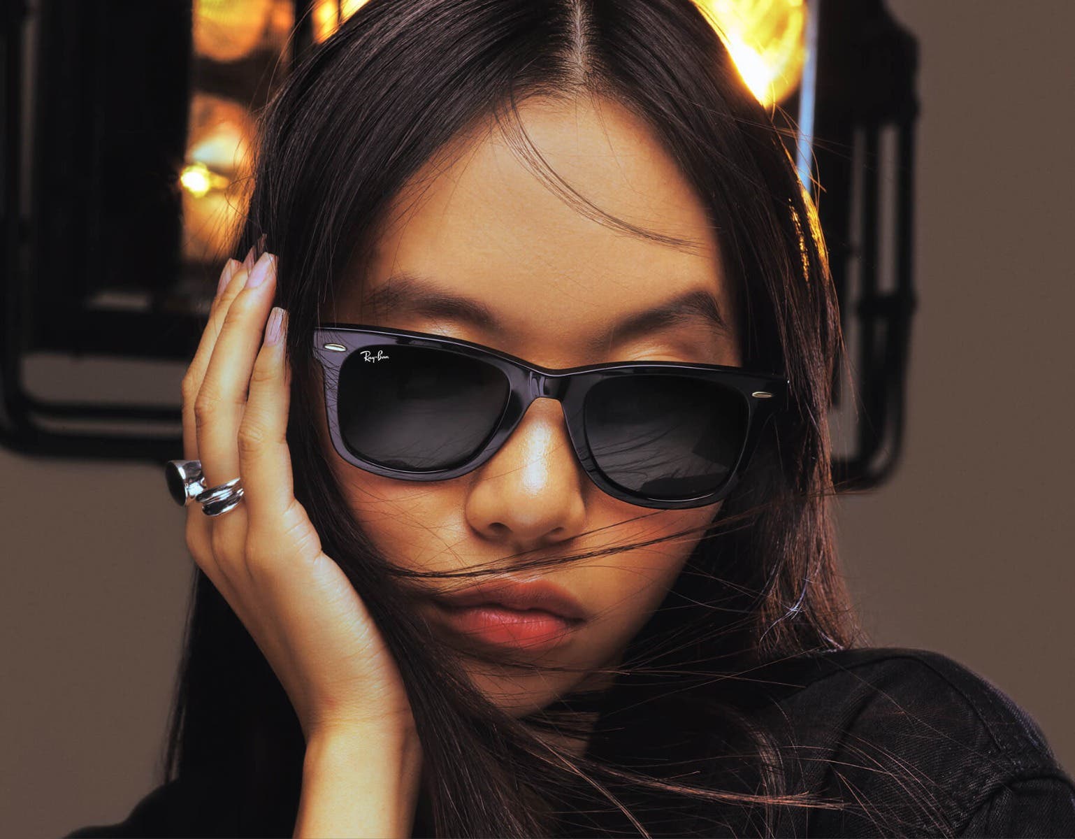 ray ban asian fit glasses featuring the ray ban rb4171 erika asian fit in black with grey gradient lenses